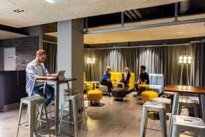 Posezení v ubytování a&o Wien Hauptbahnhof