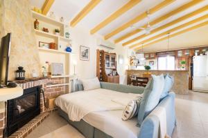 Posezení v ubytování Finca Son Macia, amplia piscina, jardines en Selva, cerca de playas