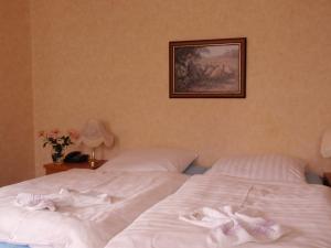 Postel nebo postele na pokoji v ubytování Hotel Richthofen