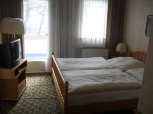 Postel nebo postele na pokoji v ubytování Hotel Richthofen