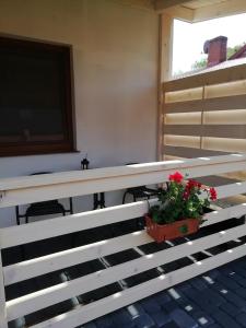 Balkon lub taras w obiekcie Święty Spokój Bieszczady 782-047-324