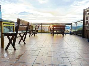 Balkón nebo terasa v ubytování Sun Moon Lake Tan Hsiang Yu B&B