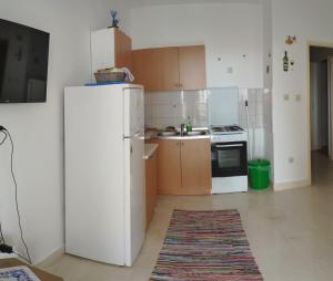 Kuchyň nebo kuchyňský kout v ubytování Apartment Onix