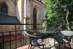 A balcony or terrace at Tallinn City Apartments - Old Town