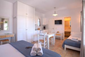 Kuchyňa alebo kuchynka v ubytovaní Golden Sand Paros