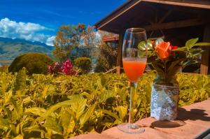 Nápoje v ubytování Hotel Rancho Constanza & Cabañas de la Montaña