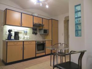 Köök või kööginurk majutusasutuses Ferienwohnung unterm Wasserturm