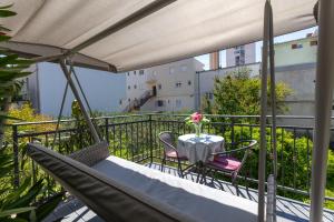 Balkón alebo terasa v ubytovaní Studio apartment Oleander