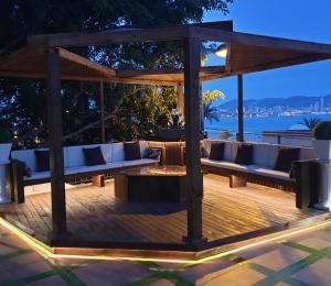 Posezení v ubytování Sea Dreams House
