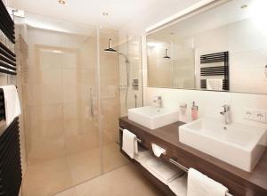 Kúpeľňa v ubytovaní Tarlack Appartements Hütten 34