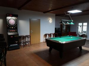 Biliár nebo kulečník v ubytování Pension Zentrum Riesa
