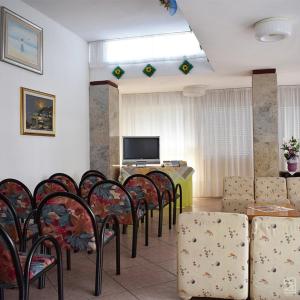 TV a/nebo společenská místnost v ubytování Hotel Admiral