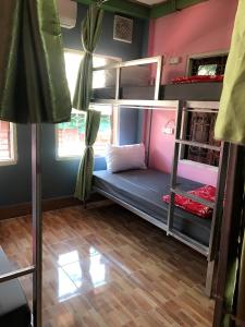 A bunk bed or bunk beds in a room at DownTown Backpackers Hostel