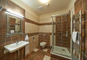 Koupelna v ubytování Penzion Club