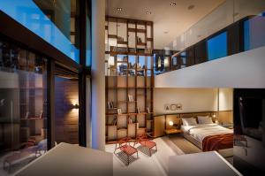 Кровать или кровати в номере Grand Park Hotel Rovinj by Maistra Collection