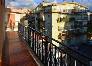 a view of a balcony of a building at Appartamento Primavera in Scalea