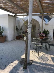 Patio alebo iná vonkajšia časť ubytovania Borgo trulli 1789
