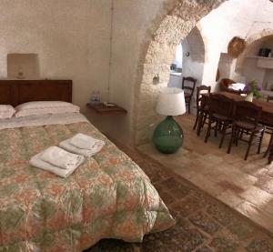 Posteľ alebo postele v izbe v ubytovaní Borgo trulli 1789
