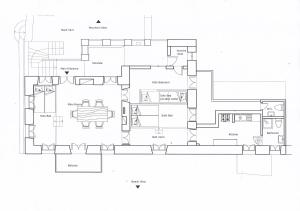 Plán poschodí v ubytovaní Petridi House