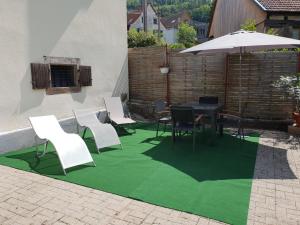 Patio nebo venkovní prostory v ubytování Petit week end dans la vallée