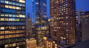 Nespecifikovaný výhled na destinaci New York nebo výhled na město při pohledu z hotelu
