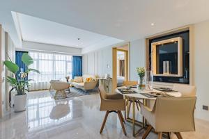 Posezení v ubytování Tianfu IN Service Apartement