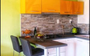 Kuchyň nebo kuchyňský kout v ubytování Accommodation Santor