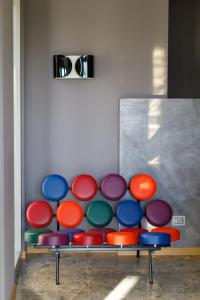 Posezení v ubytování Buzë Boutique Hotel