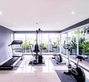 Posilňovňa alebo fitness centrum v ubytovaní 247 Boutique Hotel