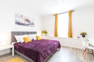 Ένα ή περισσότερα κρεβάτια σε δωμάτιο στο SeaBed Rooms2 Split