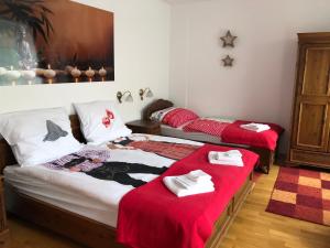 Postel nebo postele na pokoji v ubytování Apartment zur Brücke