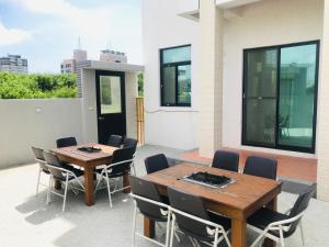 Balkón nebo terasa v ubytování Monkey Travel B&B