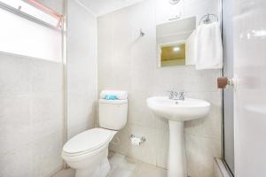 Koupelna v ubytování Hotel Casa Normandia