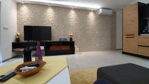 TV a/nebo společenská místnost v ubytování Apartman Mateo
