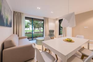 A seating area at Oliver Lux