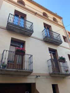 Balkón alebo terasa v ubytovaní La Caseta del Priorat