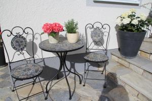 Patio nebo venkovní prostory v ubytování Haus Cäcilia