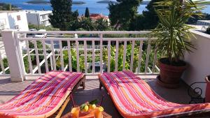 Balkón nebo terasa v ubytování Apartments Mare