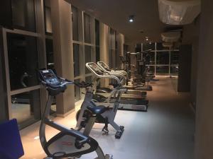 Das Fitnesscenter und/oder die Fitnesseinrichtungen in der Unterkunft Palermo viejo