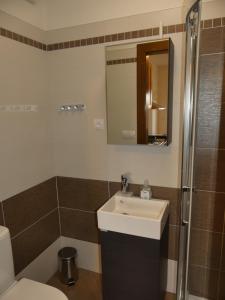 Koupelna v ubytování Apartmány Turold Mikulov