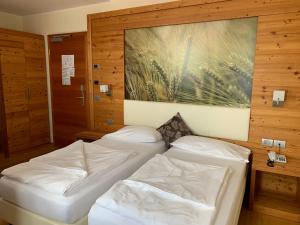 Posteľ alebo postele v izbe v ubytovaní Albergo Tuenno