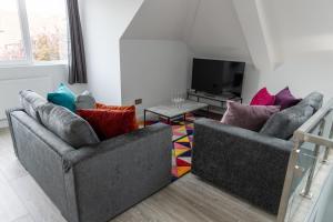 O zonă de relaxare la London Northwick Park Serviced Apartments by Riis Property