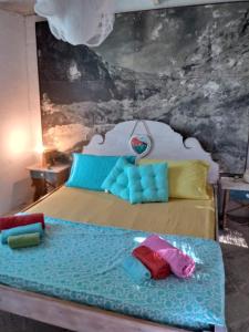 Säng eller sängar i ett rum på Limonaia in Salento