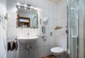 Koupelna v ubytování Hotel Das Schlossberg superior
