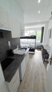 Kuchyňa alebo kuchynka v ubytovaní Small Apartments Denisa Business