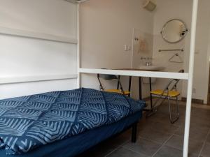 Postel nebo postele na pokoji v ubytování apartmany Jan Becher