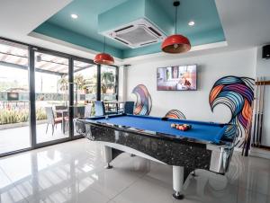 Biliár nebo kulečník v ubytování T2 Jomtien Pattaya