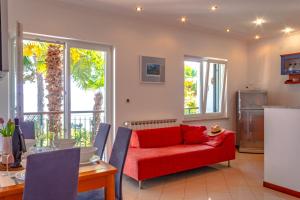 Χώρος καθιστικού στο Apartment Leon and Leona
