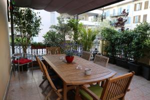 Balkón nebo terasa v ubytování la terrasse