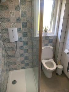 Koupelna v ubytování Sealladh A’ Chaolais (Eriskay)